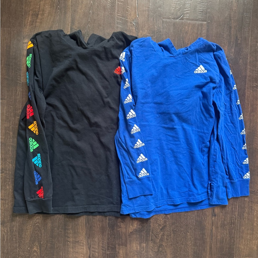 Set of 2 Adidas Boys Long sleeve hoodies